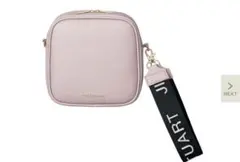 スウィート付録 ロゴストラップ付きスクエアバッグ