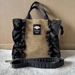 アンジュシャルム×サンリオ　【クロミ 】フリルトートバッグ2way