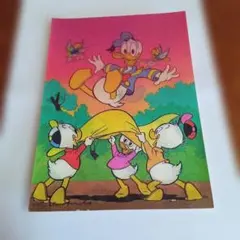 東京ディズニーランド ドナルドダック 立体ポストカード 1982年ヴィンテージ品