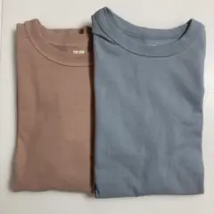 ユニクロ U UNIQLO クルーネックTシャツ　ブルー　ピンク　S