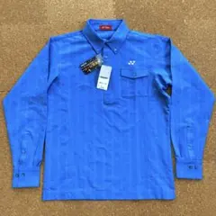 【未使用】ヨネックス YONEX ポロシャツ 長袖シャツ ゴルフLメンズ 青
