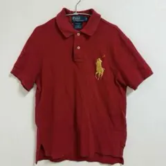 POLO RALPH LAUREN ビックポニーポロシャツ レッド ゴールド M