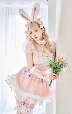 9点セット】Malymoon スイートバニーラテセットアップ [ホワイト