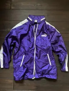 PUMA 紫 ナイロンジャケット　サイズ表記無し