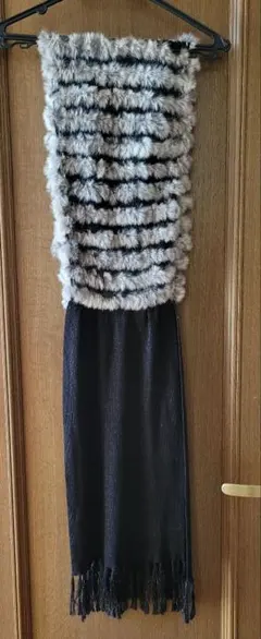 MAITRESSE ラビットファー　マフラー　ストール　結婚式　美品