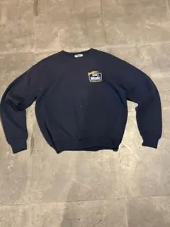 90s Lee USA製 スウェット 刺繍ロゴ ネイビー ヘビーウェイト M