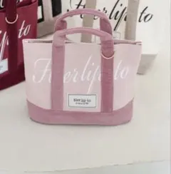 Herlipto mini tote ルミネ限定トートバッグ 　Pink herlipto mini tote ルミネ トートバッグ ローズ - メルカリ