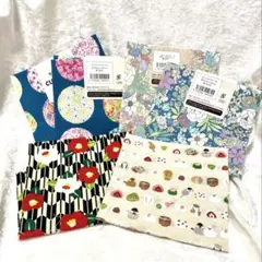 綿(プリント)生地６枚セット 和柄、花柄　35×30cm