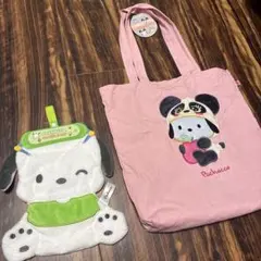 新品タグ付き⭐︎ポチャッコ⭐︎キャンパストートバッグ&お手拭きタオル2点セット