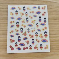 12 ネイルシール　和風ネイルシール　日本　ネイルシール