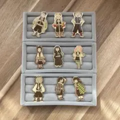 〈鬼滅の刃〉ピンズコレクション ゆるパレット 其ノ弐 柱 9人セット 義勇 煉獄