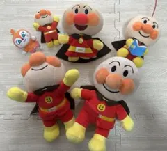 アンパンマンぬいぐるみ　6点