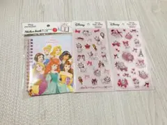 ディズニー　エポキシラメシール　マリー　プリンセスシール帳　セリア