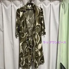 Bou ju loud 7分袖ラップロングワンピース　サイズフリー