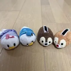 ツムツム　ドナルドダック・デイジーダック・チップ・デール ぬいぐるみ4体セット