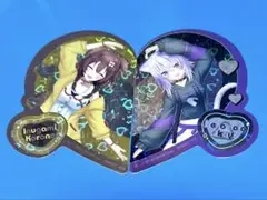 ホロライブ　キラステッカーセット　おかころセット　猫又おかゆ　戌神ころね