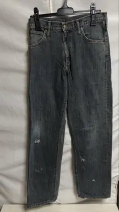 Wrangler ダークグレー ストレートデニム 29