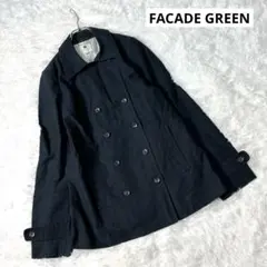 ユナイテッドアローズ　ファサードグリーン　ダブルブレスト　コットンジャケット　L