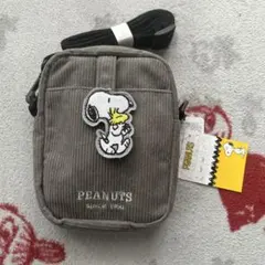 PEANUTS スヌーピー ポーチ グレー