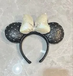 ミニー ディズニー カチューシャ 黒と金