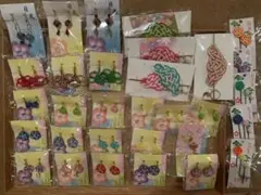 ★まとめ売り★水引 くす玉和紙 イヤリング マジェスタ ヘアピン