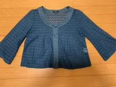 ROPE ロペ　透かし編みカーディガン ボレロのサムネイル