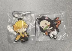 鬼滅の刃 ラバーストラップ　一番くじ　無限列車編　我妻善逸　竈門禰豆子