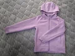 UNIQLO ユニクロ 薄紫 フード付きジップアップパーカー