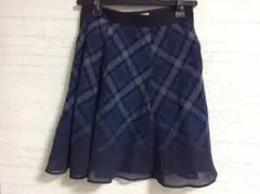 組曲 チェック柄スカート フレアスカート★美品★