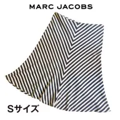 ⭐️MARC JACOBS⭐️ストライプ フレアスカート 膝丈 Sサイズ 綿のサムネイル