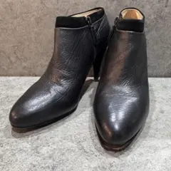 難アリ PRADA ブラック レザー ショートブーティー 35のサムネイル