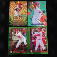 Topps 4枚セット 秋山翔吾 佐藤龍之介 小園海斗 シリアル