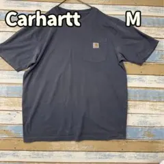 カーハート Ｔシャツ 無地 紺色 レギュラー丈 コットン 綿【お814】のサムネイル