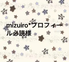 mizuiro*プロフィール必読様　専用