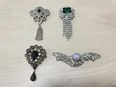 ヴィンテージブローチ4点セット