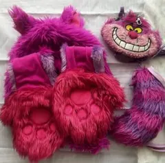 チェシャ猫　マフラーキャップ　ポシェット　しっぽ