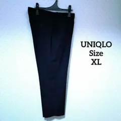 UNIQLOメンズ スラックス チェック柄 ネイビー