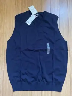 UNIQLO ユニクロ エクストラファインメリノウール Vネックベスト L