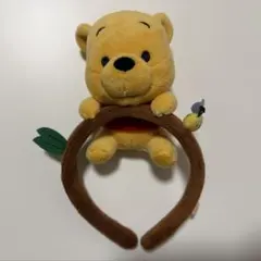 【美品】プーさん ぬいぐるみ付きカチューシャ