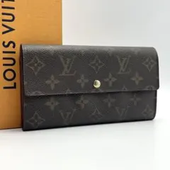 ルイヴィトン　ポシェットポルトモネクレディ　モノグラム　長財布　M61725