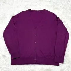 【ユニクロ】/ライトVネックカーディガン/L/長袖/UNIQLO/トップス