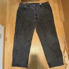 後染めLevi's 550 ブラックデニムパンツ USA製90s希少サイズ