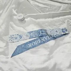【極美品】Dior ミッツァ スカーフ kaleidoscope K 水色のサムネイル