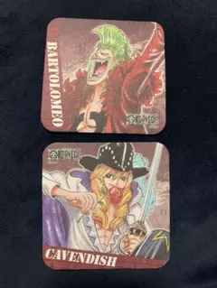 JF2016 ワンピース　アートコースター　バルトロメオ　キャベンディッシュ