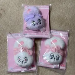 エスターバニー ぬいぐるみヘアクリップ　3個セット　プライズ