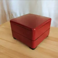 重箱 二段 赤 約16.5cm×16.5cm