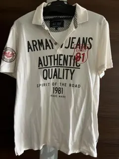 ARMANI JEANS ポロシャツ ホワイト Mのサムネイル