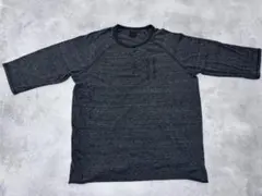 【難あり小さな穴あき】クロムハーツダークグレー 七分袖ロングTシャツＬサイズ 難あり小さな穴あき】クロムハーツダークグレー 七分袖ロングTシャツL