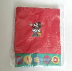 【新品】ディズニー ミニーちゃん タオル 赤