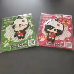 進撃の巨人 ほっかほっか亭 コラボ　キーホルダー　リヴァイと ミカサのセット